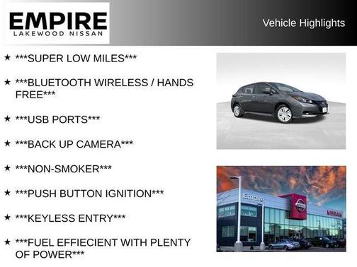 Gun Metallic 2025 Nissan Leaf S