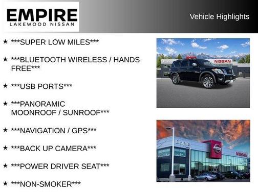 Black 2018 Nissan Armada SL