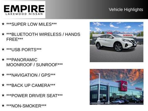 Pearl White Tri-Coat 2024 Nissan Murano Platinum