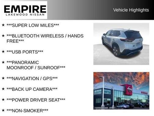 White 2023 Nissan Rogue SL