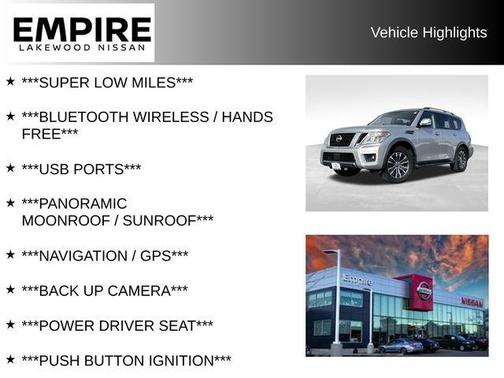 Brilliant Silver Metallic 2020 Nissan Armada SL