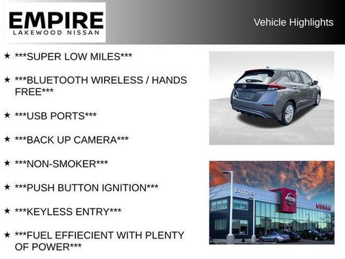 Gun Metallic 2025 Nissan Leaf S