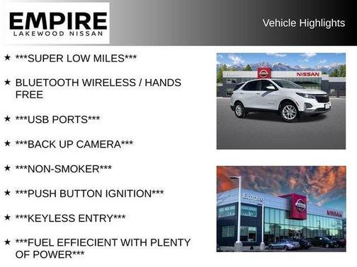Summit White 2022 Chevrolet Equinox 1LT