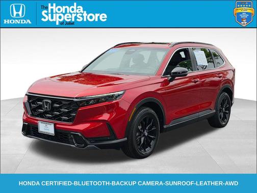 Radiant Red Metallic 2025 Honda CR-V Hybrid Sport AWD