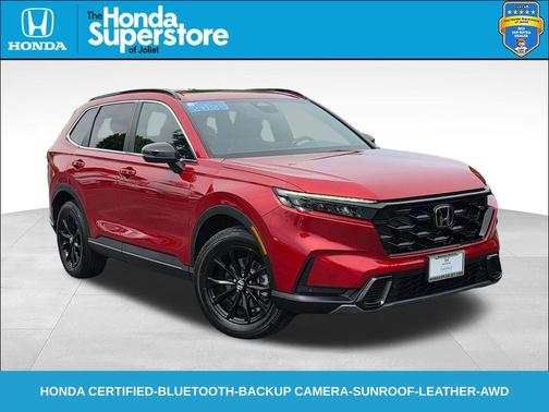 Radiant Red Metallic 2025 Honda CR-V Hybrid Sport AWD
