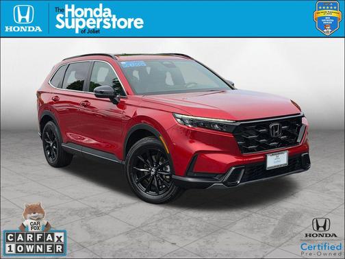 Radiant Red Metallic 2025 Honda CR-V Hybrid Sport AWD