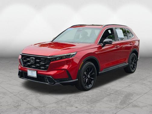 Radiant Red Metallic 2025 Honda CR-V Hybrid Sport AWD