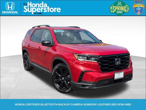 Radiant Red Metallic II 2025 Honda Pilot Black Edition