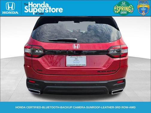 Radiant Red Metallic II 2025 Honda Pilot Black Edition