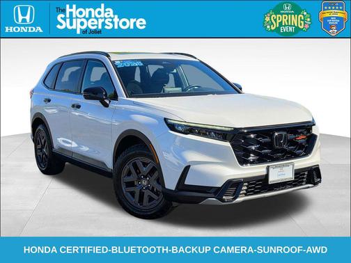 Platinum White Pearl 2026 Honda CR-V Hybrid TrailSport AWD