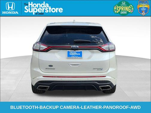 White Platinum Clearcoat Metallic 2017 Ford Edge Sport
