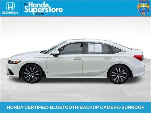 Platinum White Pearl 2024 Honda Civic EX