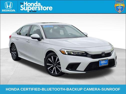 Platinum White Pearl 2024 Honda Civic EX