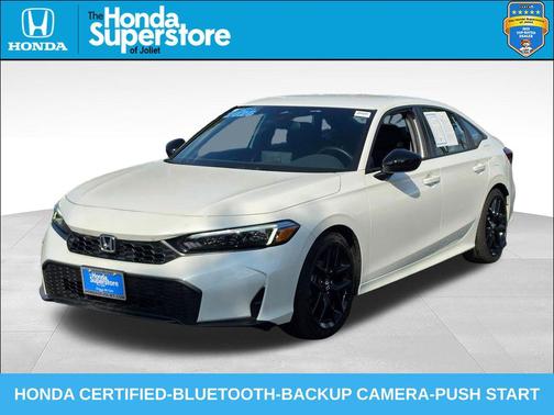 Platinum White Pearl 2026 Honda Civic Sport