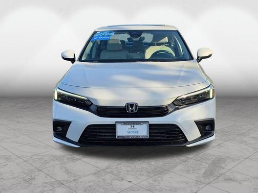 Platinum White Pearl 2024 Honda Civic Touring