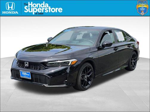 Crystal Black Pearl 2026 Honda Civic Hybrid Sport