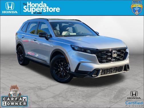 Solar Silver Metallic 2025 Honda CR-V Hybrid Sport FWD