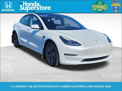 White 2021 Tesla Model 3 Long Range