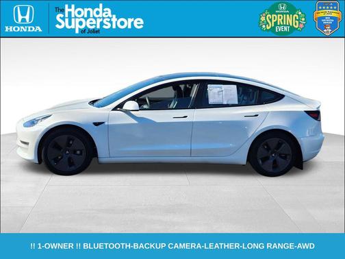 White 2021 Tesla Model 3 Long Range