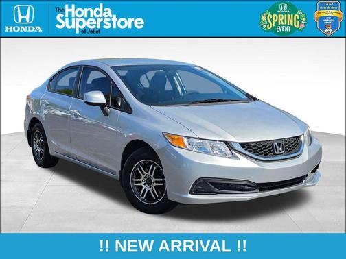 Alabaster Silver Metallic 2013 Honda Civic LX