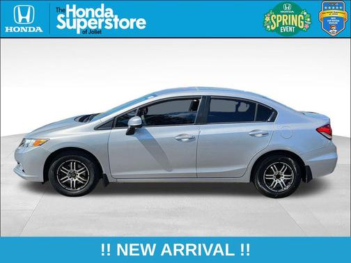 Alabaster Silver Metallic 2013 Honda Civic LX