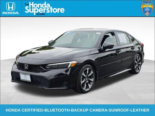 Crystal Black Pearl 2025 Honda Civic Hybrid Sport Touring