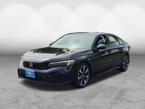Crystal Black Pearl 2025 Honda Civic Hybrid Sport Touring