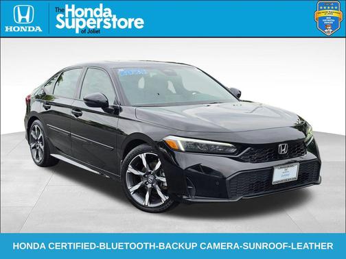 Crystal Black Pearl 2025 Honda Civic Hybrid Sport Touring