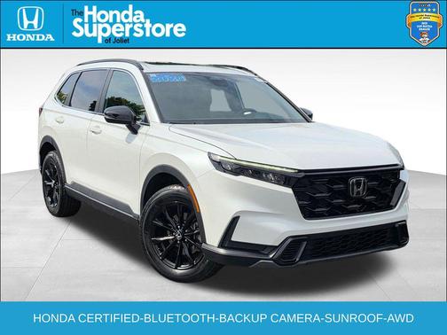 Platinum White Pearl 2024 Honda CR-V Hybrid Sport AWD
