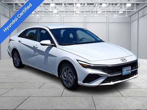 Serenity White 2024 Hyundai ELANTRA HEV Blue Sedan