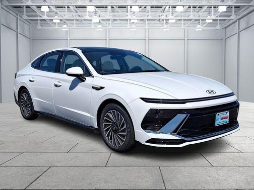 Serenity White 2026 Hyundai SONATA Hybrid SE Sedan