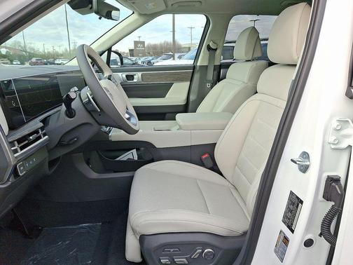 Serenity White 2026 Hyundai SANTA FE HEV Calligraphy