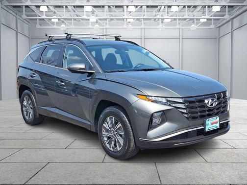Amazon Gray 2022 Hyundai TUCSON Hybrid Blue SUV