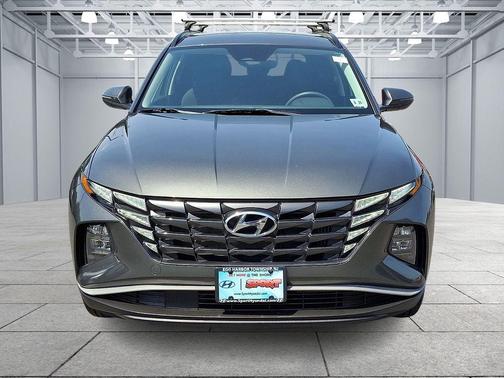 Amazon Gray 2022 Hyundai TUCSON Hybrid Blue