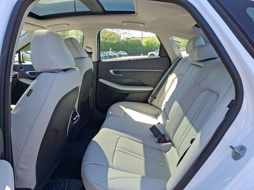 Serenity White 2026 Hyundai SONATA Hybrid Limited