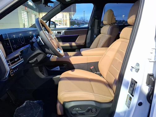 Serenity White 2026 Hyundai SANTA FE HEV Calligraphy