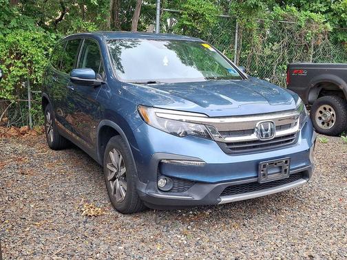 Blue 2021 Honda Pilot AWD EX