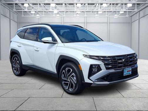 Creamy White Pearl 2026 Hyundai TUCSON Hybrid Limited SUV