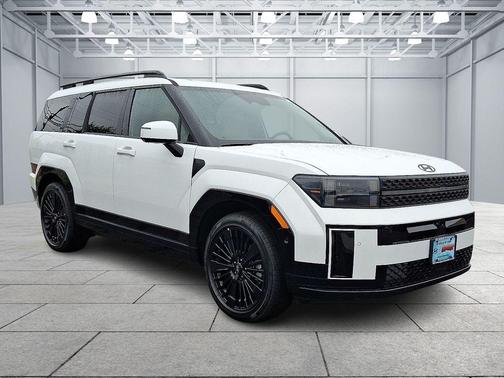 Serenity White 2026 Hyundai SANTA FE HEV Calligraphy SUV