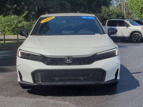 Platinum White Pearl 2025 Honda Civic Sport