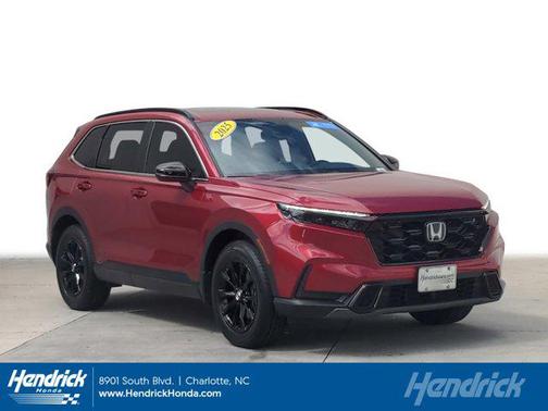 Radiant Red Metallic 2025 Honda CR-V Hybrid Sport AWD