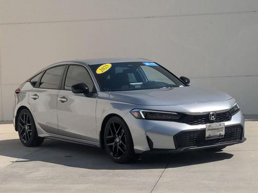 Solar Silver Metallic 2025 Honda Civic Sport