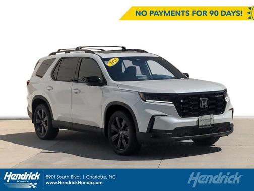 Platinum White Pearl 2025 Honda Pilot Black Edition
