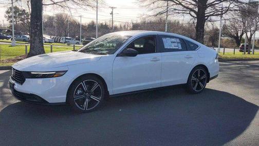 Platinum White Pearl 2026 Honda Accord Hybrid Sport