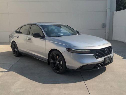Solar Silver Metallic 2026 Honda Accord Hybrid Sport-L