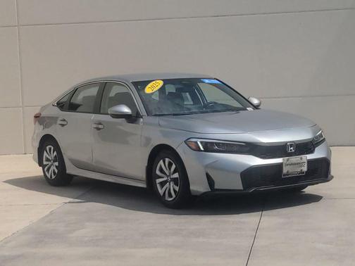 Solar Silver Metallic 2025 Honda Civic LX