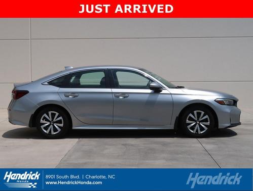Solar Silver Metallic 2025 Honda Civic LX