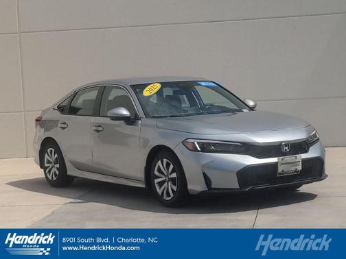Solar Silver Metallic 2025 Honda Civic LX