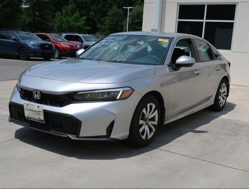 Solar Silver Metallic 2025 Honda Civic LX