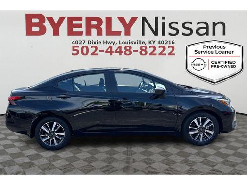 Super Black 2025 Nissan Versa 1.6 S